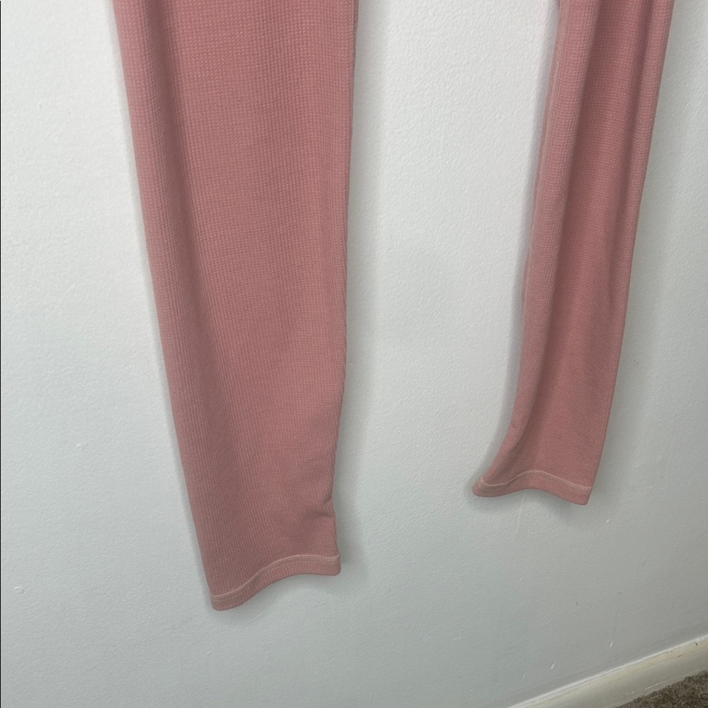Fabletics Waffle Dusty Rose High-Waisted Legging - Picture 10 of 12